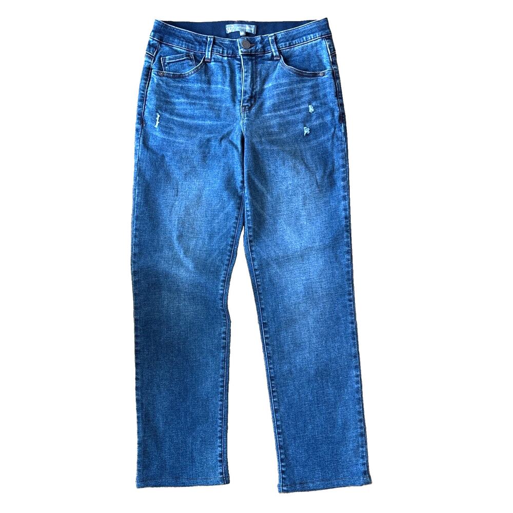 Wit & Wisdom Size 8 Denim Sawyer Ab-solution Straight Leg Jeans 28” inseam